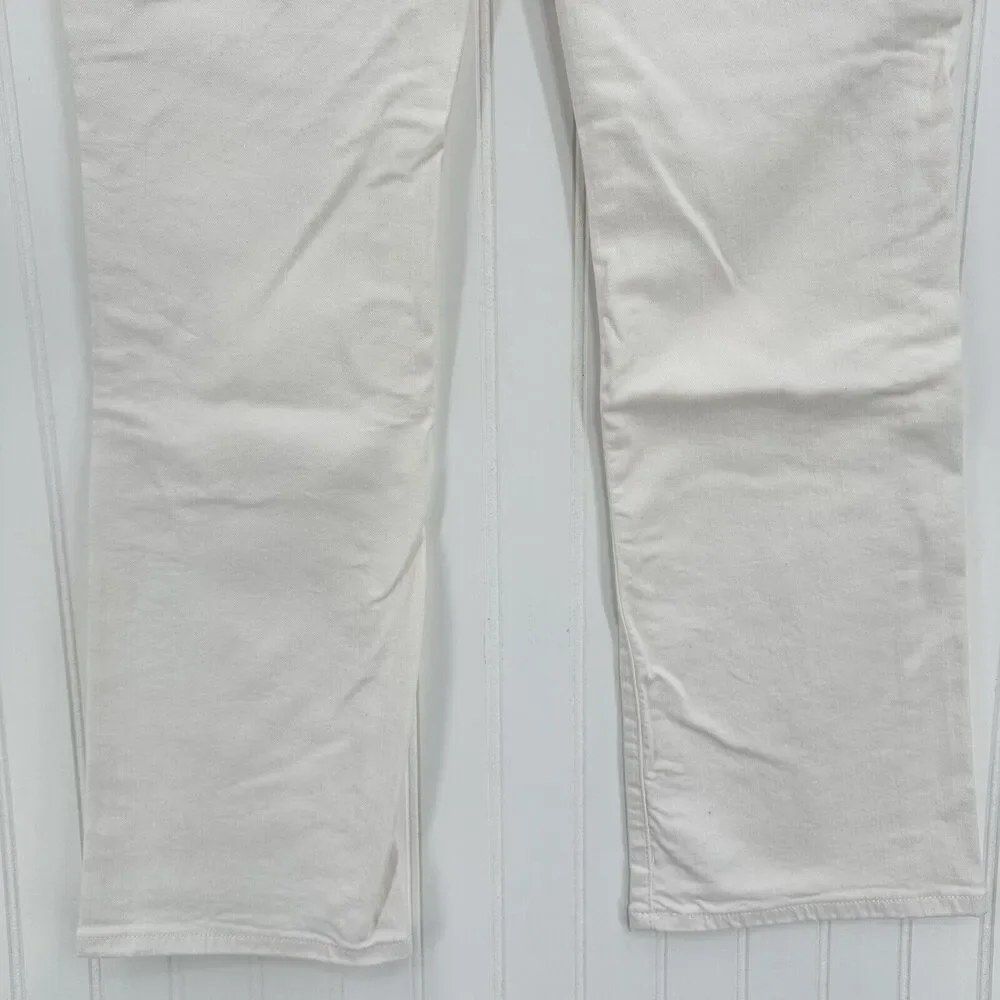 Apt 9 Jeans Womens 12 Bootcut Tummy Control White Stretch Denim Comfort Preppy